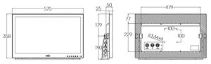 จอภาพระบบสัมผัสแบบ Capacitive ขนาด 24 นิ้ว รุ่นใหม่ กันน้ำมาตรฐาน IP65 สำหรับอุตสาหกรรม  ความสว่าง 1500nits  ใช้งานกลางแจ้ง/ทางทะเล  จอ LCD สำหรับเครื่องหาปลา สีดำ อัตราส่วนภาพ 16:9 - Product Image 5