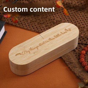 Boîte de souvenirs magnétique de grossesse en bois annonce de bébé boîte-cadeau Surprise en bois massif Collection de bâtonnets de test de grossesse boîte en bois - Product Image 3