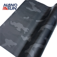 Ombre noire Camouflage de Vinyle Automobile Situé À Libération Adhésif