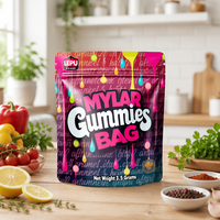 Sachets Mylar GRS 30% Standard 3,5g pour bonbons cerise, emballage coloré refermable en aluminium pour gelato, sachet de 3,5g