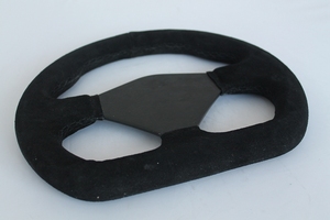 Volant de course en cuir suédé, 255mm, pour Porsche Tesla - Product Image 6