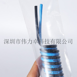 Festo Spiral Tubing PUN-4X075-S-1-DUO-BS 197618 Pneumatic Hose Blue Black Dual Layer - Product Image 4