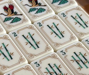<span class=keywords><strong>Table</strong></span> de jeu de Mahjong haut de gamme, moderne, de luxe, en acrylique, 160 tuiles, écologique, portable, pour Mahjong, fabrication OEM - Product Image 3
