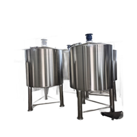Mélangeur multifonction en acier inoxydable pour liquides chimiques et cosmétiques, cuve de mélange à double enveloppe avec agitateur
