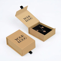 Boîte d'emballage de luxe personnalisée pour collier avec logo, boîte cadeau rigide en papier pour bijoux, pendentifs et chaînes – Vente en gros