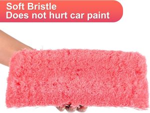 Tête de brosse de lavage de voiture avec poils doux pour le detailing, brosse de nettoyage de voiture à flux continu, équipement de lavage extérieur de voiture, 10 pouces (Rouge, 1 pièce) - Product Image 4