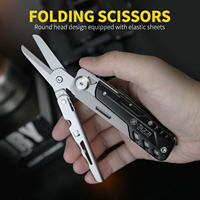 Couteau multifonction professionnel détachable Xhandle MT-06 7-en-1 avec pinces, ciseaux en acier inoxydable 440A, équipement EDC DIY