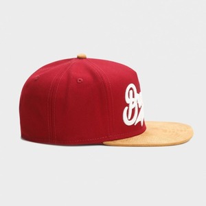<span class=keywords><strong>Gorra</strong></span> de Béisbol Unisex BROOKLYN de 5 Paneles, PVC, <span class=keywords><strong>Roja</strong></span>, Bordada, de Algodón Peinado, para las Cuatro Estaciones - Product Image 2