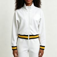 Jaket Fleece Air Tech Jaket Hangat Pakaian Sorority Yunani Wanita Premium dengan Ritsleting
