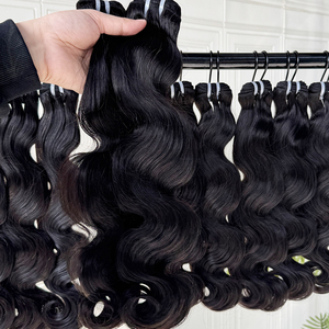 ผมมนุษย์แบบเวฟธรรมชาติ  ดูเป็นธรรมชาติ นุ่มฟู มีเท็กซ์เจอร์  แบบ Double Weft จัดส่งโดยตรง - Product Image 2