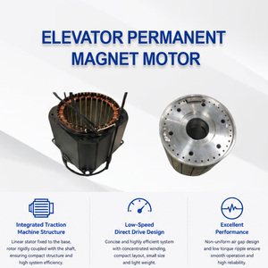 Motor Sincrónico, Motor Magnético para Ascensores, Bajo Ruido, Funcionamiento Suave para Sistemas de Elevación de Pasajeros y Carga - Product Image 2