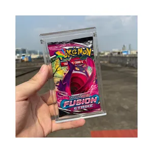 RAY YI maßge schneiderte transparente Acryl Pokemon Sammel karte 1 Booster Packs Vitrine