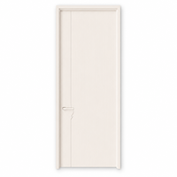 Porte de chambre en bois mélaminé avec couleur personnalisée, isolation phonique et bordure PUR pour la rénovation en gros des hôtels
