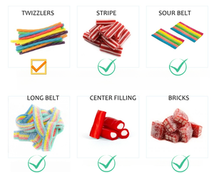 Línea de producción de dulces para masticar Health Pure Oil Blue Earth Planet Gummy Coated Sour Belt para la fabricación de dulces - Product Image 5