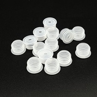 Bouchon intérieur perforé à trois anneaux de 15 mm pour l'étanchéité des flacons cosmétiques et pharmaceutiques avec conception anti-fuite