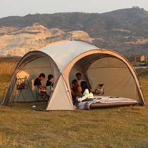 Carpa de Camping con Diseño Innovador, Tela Oxford 210D con Revestimiento Plateado, Estructura de Fibra de Vidrio, Tipo Domo, Impermeable, para 6-8 Personas, 1500-2000mm - Product Image 1