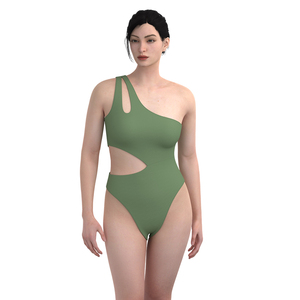 <span class=keywords><strong>Costume</strong></span> da Bagno <span class=keywords><strong>Intero</strong></span> Professionale da <span class=keywords><strong>Donna</strong></span> Monospalla a Vita Alta con Perizoma, Asciugatura Rapida, Impermeabile in Nylon/Spandex - Offerta Speciale - Product Image 5