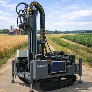 Foreuse de puits profonds <span class=keywords><strong>Earlybird</strong></span> 260m, moteur 60HP quatre cylindres, type chenillé, machine de forage de puits d'eau à vendre - Product Image 1