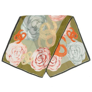 latest printed polyester fiber <b>scarf</b> fashion long flower head bag shawl summer soft <b>oversized</b> women's <b>scarf</b> - Product Image 5