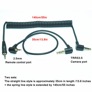 สายลั่นชัตเตอร์3.5มม./2.5มม. ใช้ได้กับรีโมต <span class=keywords><strong>Nikon</strong></span> Z5 <span class=keywords><strong>II</strong></span>, <span class=keywords><strong>Z50</strong></span> <span class=keywords><strong>II</strong></span> และ ZR และสายกิมบอล - Product Image 5