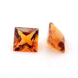 100% pierre de citrine naturelle carrée à facettes calibrée pierre précieuse de naissance en vrac au prix de gros du fournisseur indien en vrac - Product Image 1