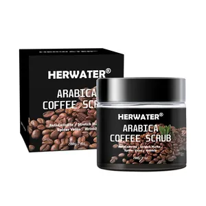 Private OEM Natural Arabica Kaffee Gesichts peeling Bio Salz aus dem Toten Meer Deep Cleansing White ning Body Scrub