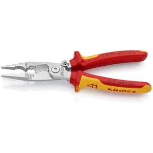 Pince d'installation électrique isolée KNIPEX 13 96 200 SB avec poignées multi-composants, testée VDE - Product Image 2