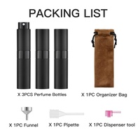 Flacon de recharge de parfum en verre OMI, capacité 5 ml, bouchon en caoutchouc, sérigraphie, forme personnalisable, tailles variées, pour bar à parfums