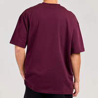 T-shirt Homme Personnalisé Col Rond Coupe Slim Extensible Séchage Rapide Formel Léger Respirant Gym Fitness 100% Coton Tricoté Vente en Gros