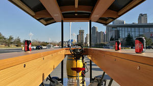 Servizio di Trasporto e Bicicletta a Pedali per Feste, Nuovo Carretto Elettrico per Birra con 13 Posti, Auto Turistica per <span class=keywords><strong>Resort</strong></span> - Product Image 4