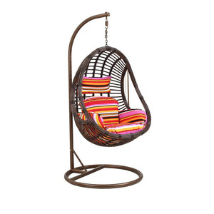 Columpio de Cesta para Exterior Económico, Silla Colgante de Metal con Cuerda para Balcón, Jardín y Patio - Product Image 2
