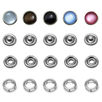 Accessoires de vêtement, anneau à cinq griffes recouvert sur mesure, taille personnalisée, boucle à cinq griffes, bouton-pression en métal, bouton-pression à griffes en perle