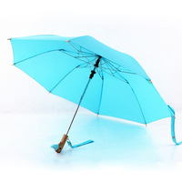 Parapluie publicitaire pliable tout-en-un pour adulte, style coréen, 80% Duck Head, contrôle automatique, en alliage et bois massif, pare-soleil