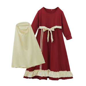 Venta al por mayor ODM: Túnica Larga Musulmana Islámica para Mujer, Hiyab, Burka, Maxi, Abaya Transpirable para Niñas Pequeñas - Product Image 2