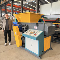 Broyeur hydraulique à axe unique de type 1500, broyeur de plastique PC PP PE, broyeur de bouteilles en plastique, broyeur de tuyaux, broyeur de fil de cuivre