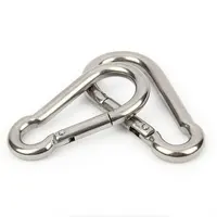 1.5inch 3inch 4inch Heavy Duty 304 316 Stainless Steel Carbine Spring Snap hook Clip Carabiner Metal Snap Hook