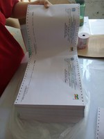 Papier autocopiant double face 51g rose vert CB CFB CF 76x60mm Grade A 2-7 couches pour impression offset image bleue