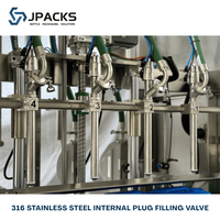 Machine de remplissage automatique haute capacité et haute précision pour canettes de boissons en plastique, volume de remplissage 5-30L, jus