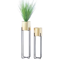 Maceta de Hierro para Flores Artificiales - Florero Duradero y Ecológico para el Hogar y el Jardín