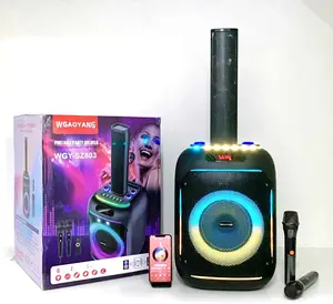 Enceinte portable de fête DJ J.B.L 2026 pour l'extérieur avec caisson de basses 80W, éclairage LED RVB, microphone BT, vente chaude SZ803 - Product Image 5