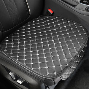 3 housses de siège de voiture en cuir PU de luxe, universelles, pour l'intérieur de la voiture, coussin de siège, protection quatre saisons, tapis avant et arrière - Product Image 1