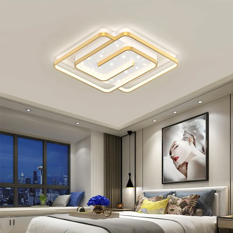 Luces de techo led acrílicas para dormitorio y sala de estar, iluminación moderna de alta calidad con diseño creativo, gran oferta