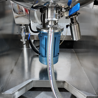 Homogénéisateur de dentifrice en acier inoxydable, machine de fabrication d'émulsifiant sous vide à cisaillement élevé pour laboratoire cosmétique