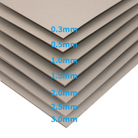 Carton gris économique de haute qualité, feuilles de carton gris double face, carton gris à dos gris