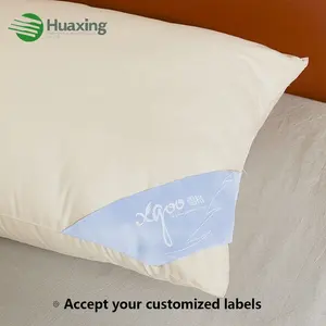 100% Breathable Soft Plush Down Alternative Microfiber Fill Pillow Medium Neck Support Standard Bed Pillows For Sleeping