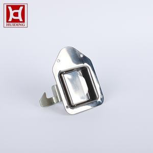 Loquet à languette pointue en acier inoxydable avec <span class=keywords><strong>4</strong></span> trous de rivetage, poignée de tirage encastrée non verrouillable pour remorque, boîte à outils, porte d'armoire - Product Image 1