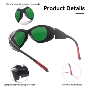 カスタムロゴZ87産業作業安全メガネスタイリッシュな防霧溶接レーザー保護眼鏡808nm 1064nmレーザー安全 - Product Image 2