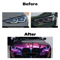 Phares HETOP G22 RGB 2021-2025 Série 4, style Ikon, avec DRL amélioré, phares LED pour voiture, Plug and Play, contrôle par application, accessoires pour BMW