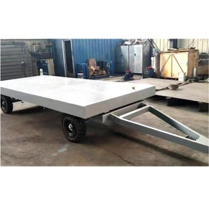 Semi-remorque plateau bleue de 40 pieds à prix abordable pour le transport de conteneurs et de bagages, à vendre - Product Image 3