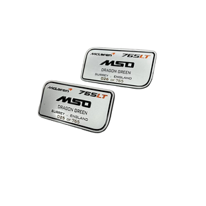 Logotipo de Marcas de Automóviles, Placa de Identificación de Aluminio, Placa de Metal Decorativa con Logotipo para <span class=keywords><strong>Mclaren</strong></span> <span class=keywords><strong>765LT</strong></span>, 2018-, 14NA428RP - Product Image 3